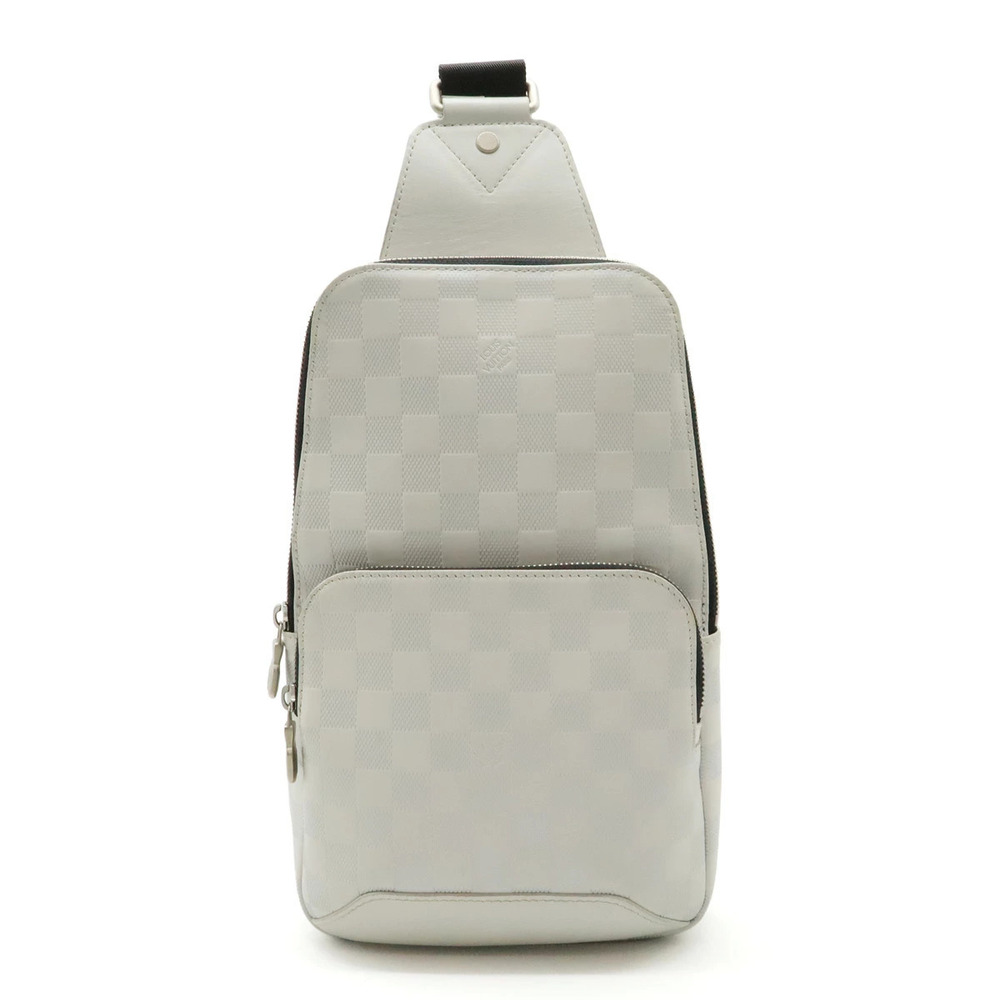 LOUIS VUITTON Damier Infini Avenue Sling Bag Body Shoulder Blanc White